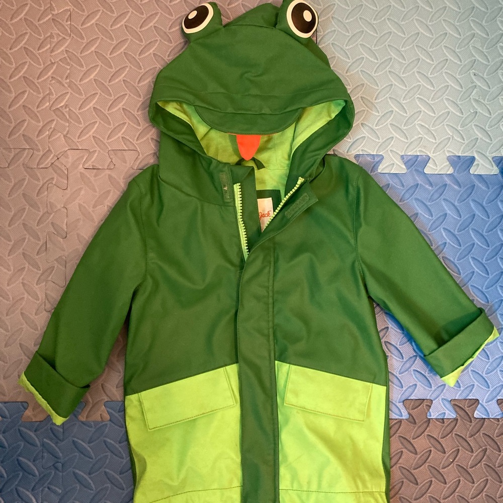 Cat & Jack Frog Toddler Raincoat